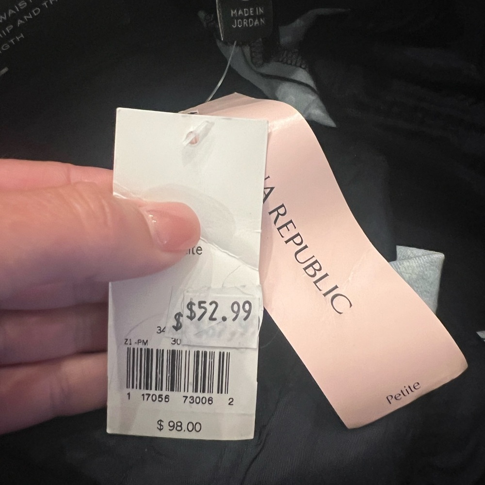 Banana Republic Sloan Crop Pants Size 0 Petite NWT - Picture 6 of 6